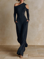 Mirella One-Shoulder Wide-Leg Jumpsuit