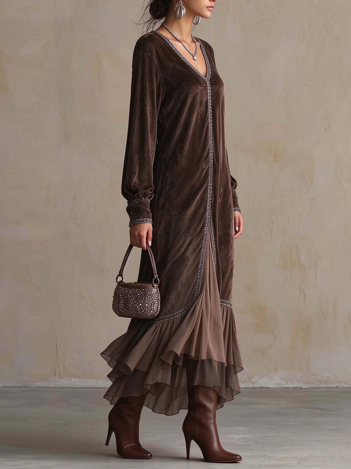 Teodora midi dress detail