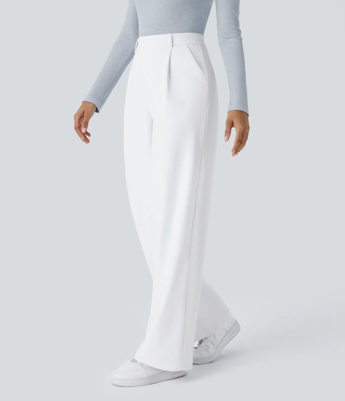 Halara Flex™ DayStretch High Waisted Pocket Straight Leg Work Trousers