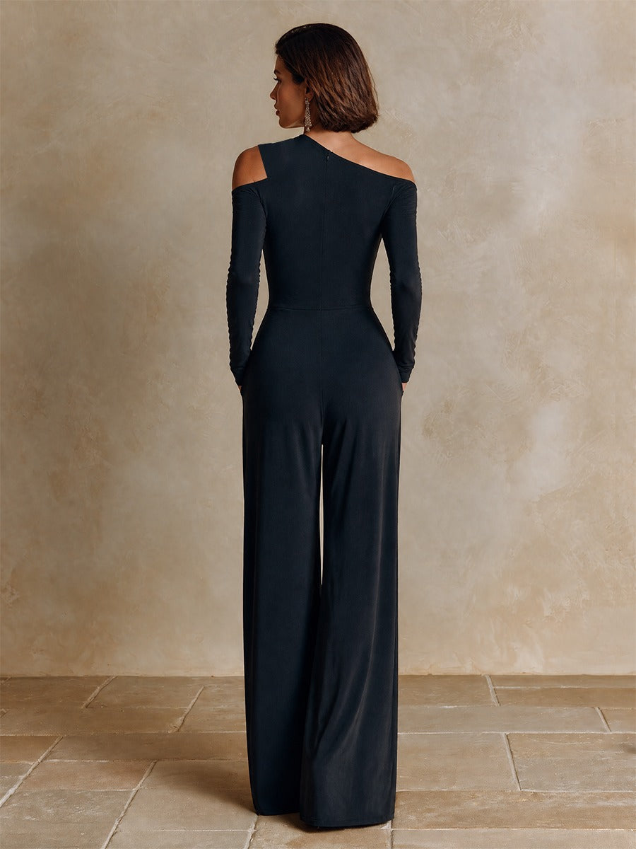 Mirella One-Shoulder Wide-Leg Jumpsuit