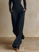 Mirella One-Shoulder Wide-Leg Jumpsuit