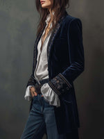 Chiara Embroidered Longline Jacket