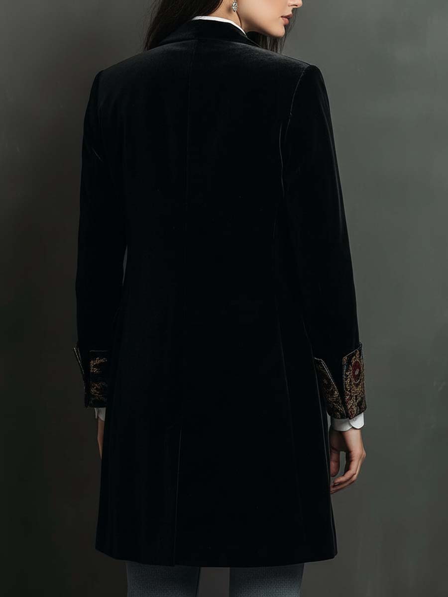 Camilla baroque print blazer - back view