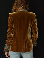 Anna Vintage Floral Patchwork Blazer