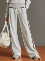 Raffaella Half-Zip Sweatshirt & Wide-Leg Pants Set