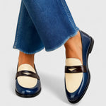 Camilla Two-Tone Penny Loafers
