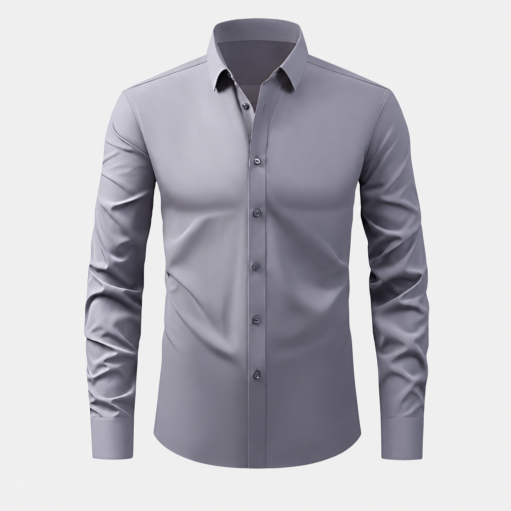 Leonardo Stretch Dress Shirt - Gray
