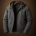 Paolo Sherpa-Lined Hooded Canvas Jacket
