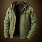Paolo Sherpa-Lined Hooded Canvas Jacket