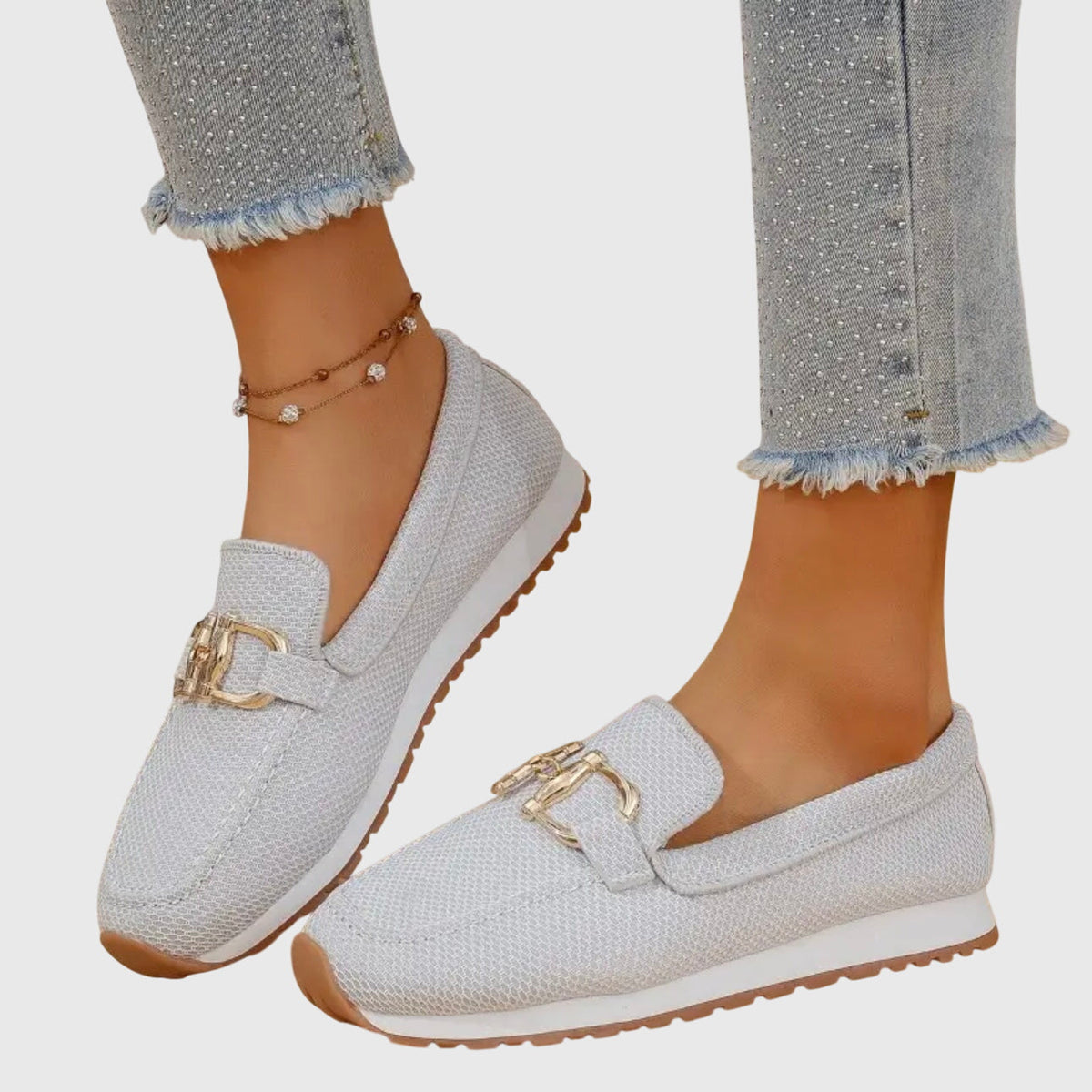 Sofia Chain-Detail Comfort Loafers