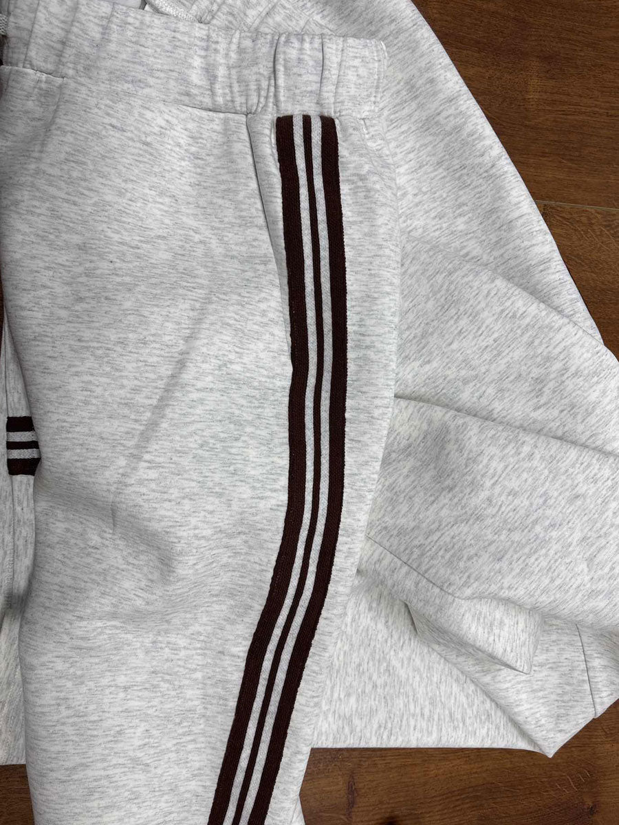 Raffaella Half-Zip Sweatshirt & Wide-Leg Pants Set
