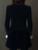 Chiara embroidered longline jacket - back view