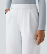 Halara Flex™ DayStretch High Waisted Pocket Straight Leg Work Trousers