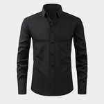 Leonardo Stretch Dress Shirt - Black