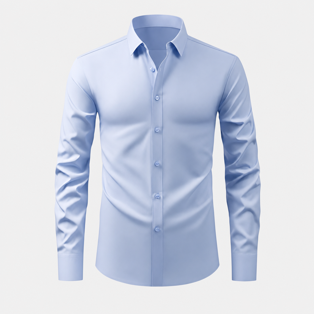 Leonardo Stretch Dress Shirt - Blue