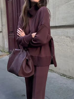 Bianca Oversized Hoodie & Wide-Leg Pants Set