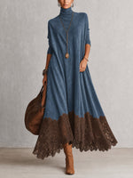 Rosalba maxi dress - Blue