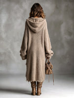 Noemi Hooded Soft Knit Midi Dress