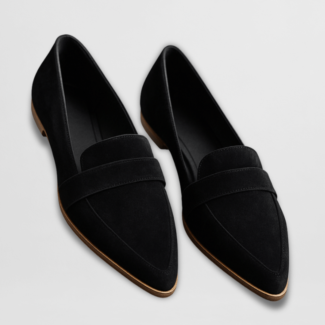 Elena Soft Suede-Look Loafers