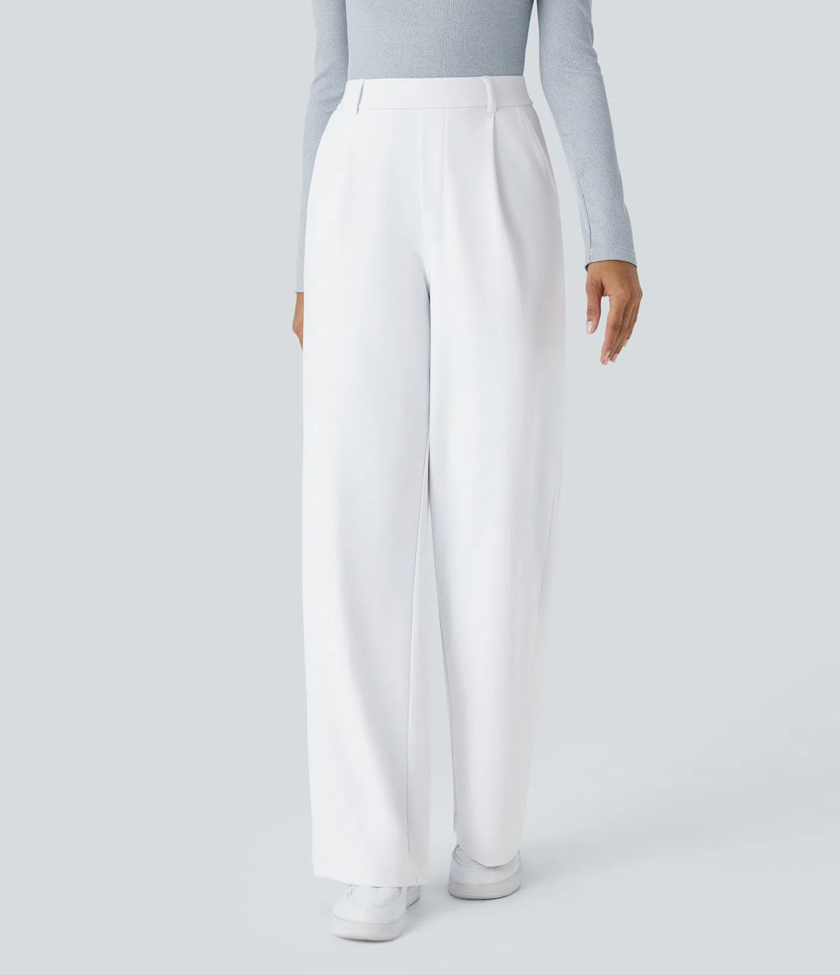 Halara Flex™ DayStretch High Waisted Pocket Straight Leg Work Trousers