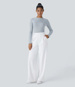 Halara Flex™ DayStretch High Waisted Pocket Straight Leg Work Trousers