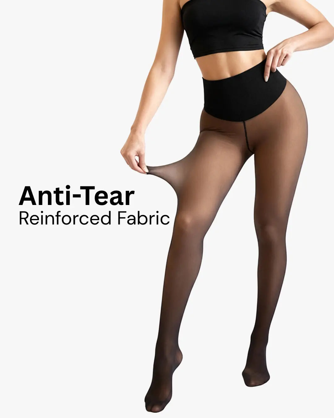 Alba Fleece-Lined Sheer-Look Thermal Tights
