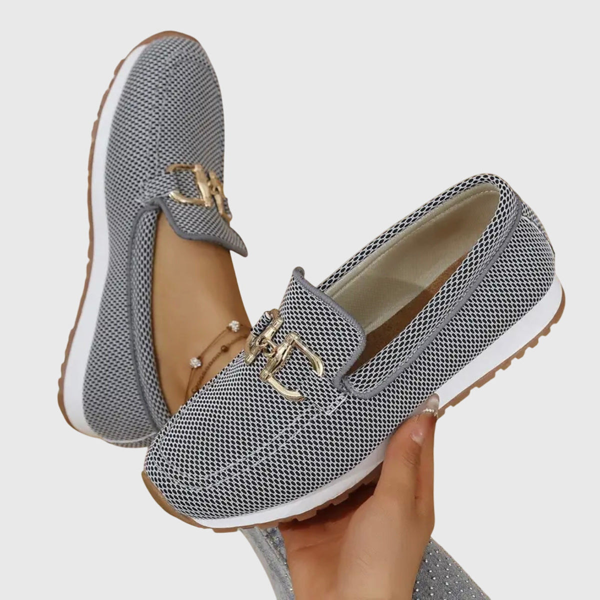 Sofia Chain-Detail Comfort Loafers