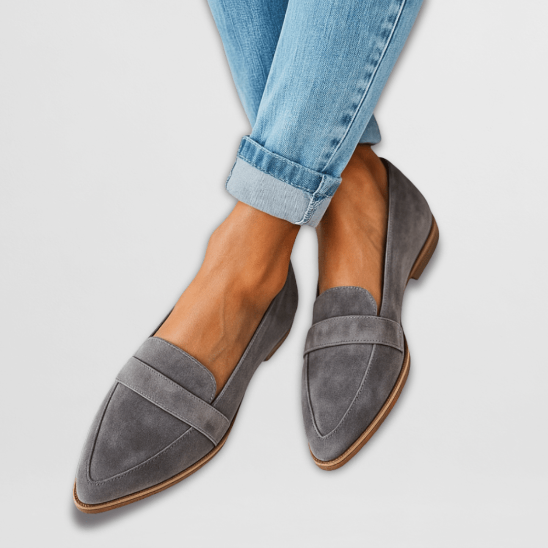 Elena Soft Suede-Look Loafers