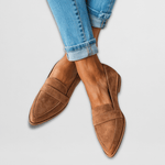Elena Soft Suede-Look Loafers