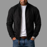 Matteo suede-look bomber jacket for men
