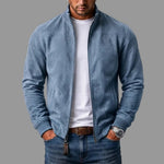 Matteo suede-look bomber jacket for men