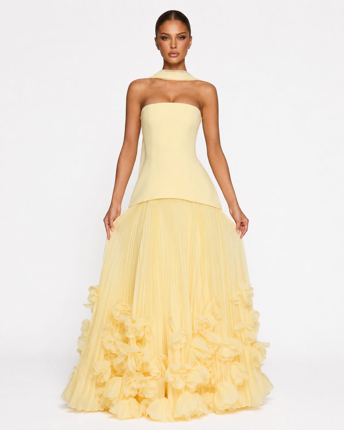 Rosette Gown Maxi