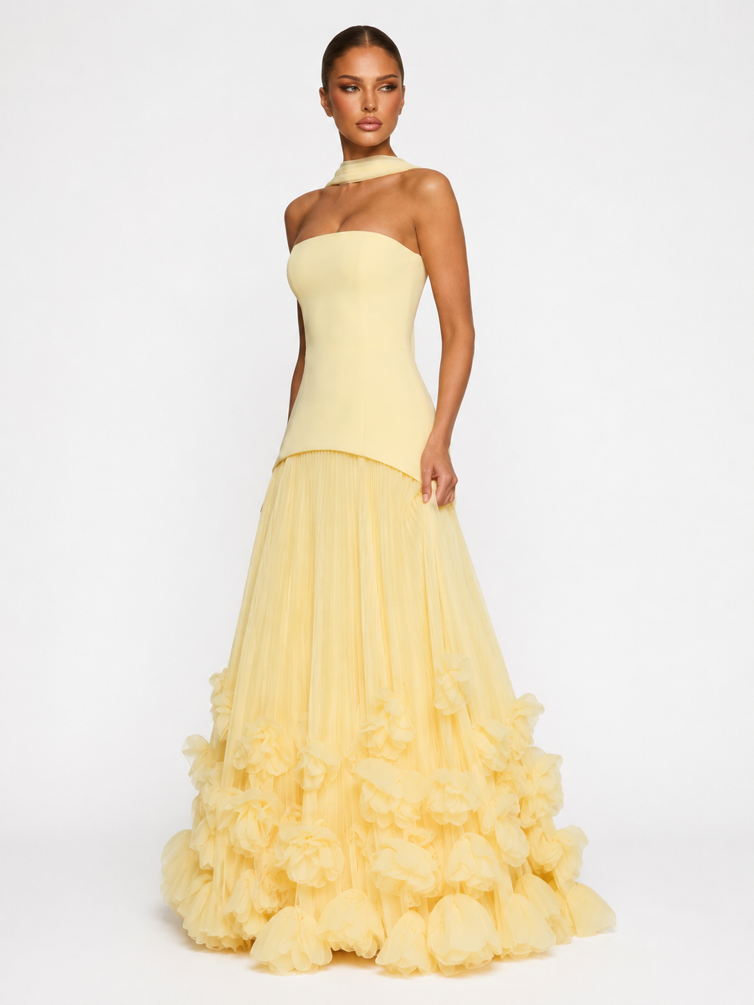 Rosette Gown Maxi