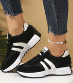 Carlotta Retro Striped Sneakers