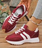 Carlotta Retro Striped Sneakers