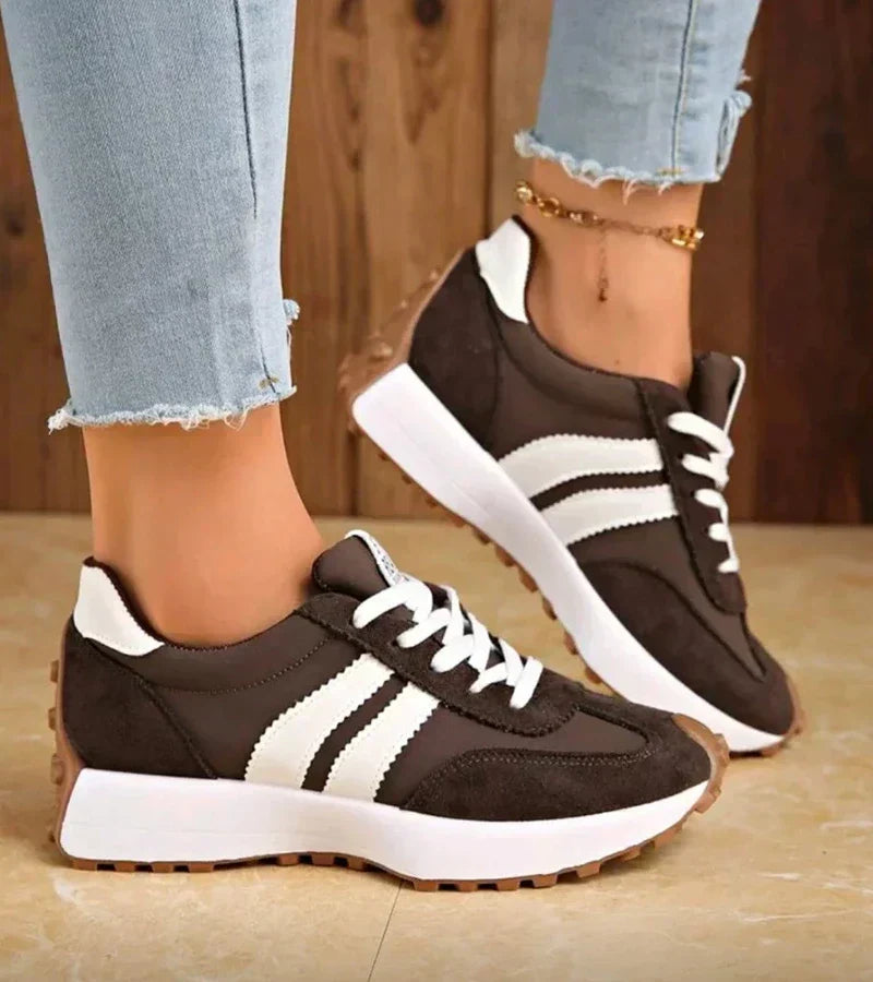 Carlotta Retro Striped Sneakers