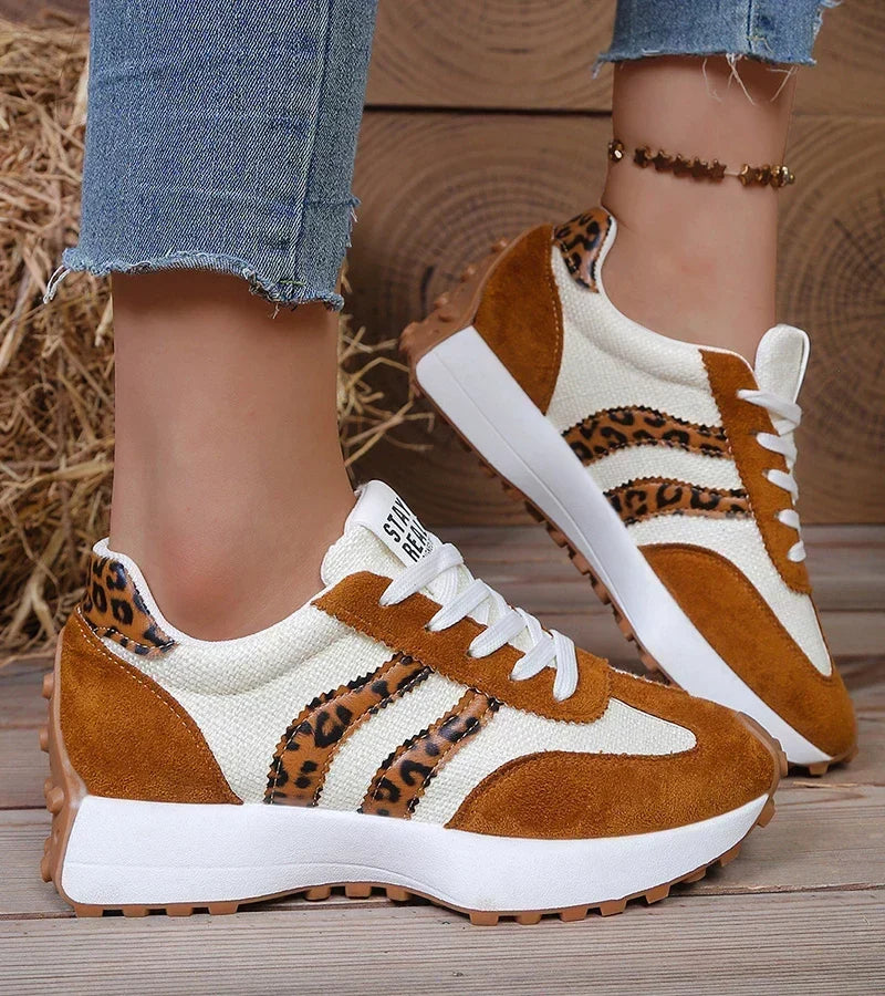 Carlotta Retro Striped Sneakers