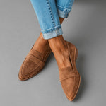 Elena Soft Suede-Look Loafers