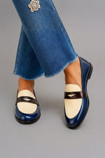 Camilla Two-Tone Penny Loafers