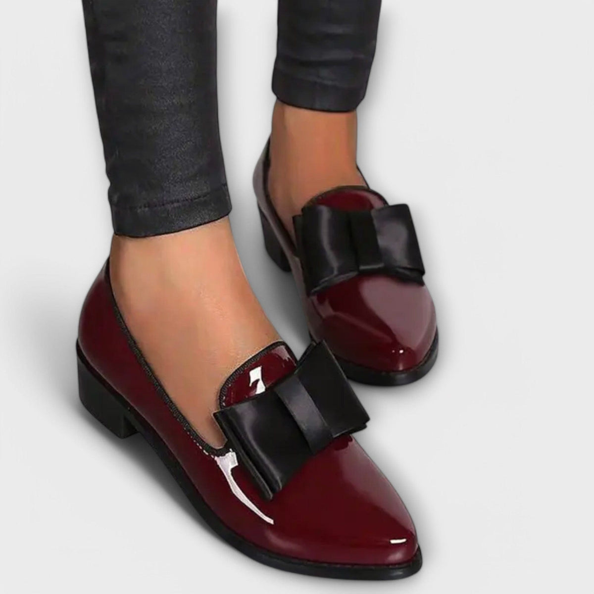 Serena Patent Bow Loafers