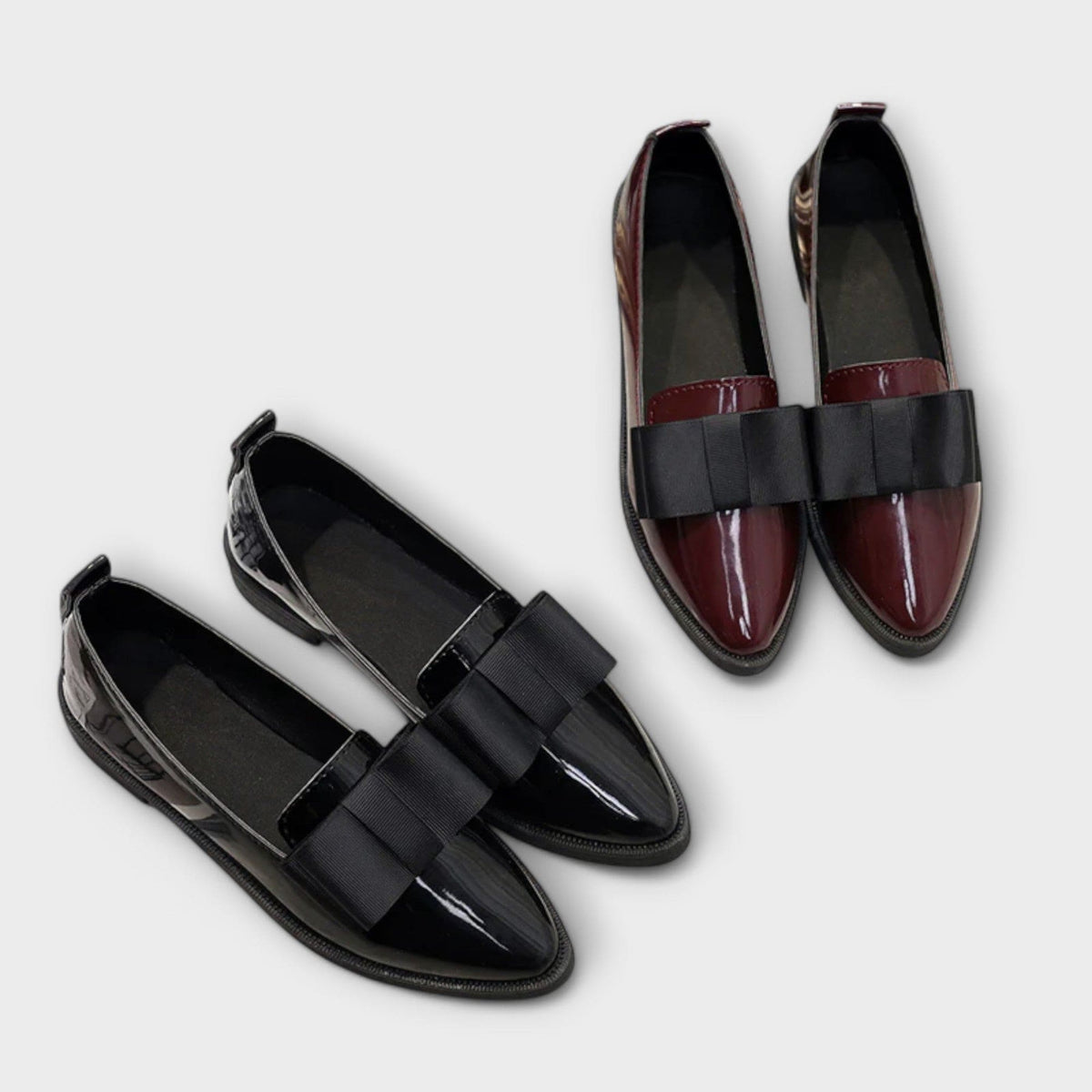 Serena Patent Bow Loafers