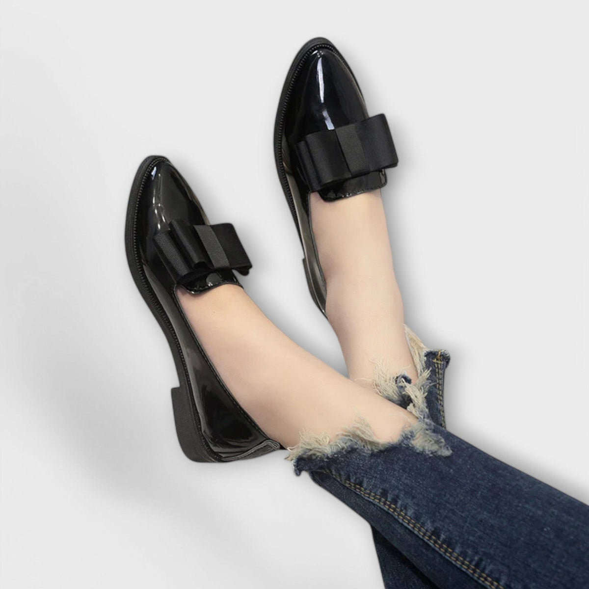 Serena Patent Bow Loafers