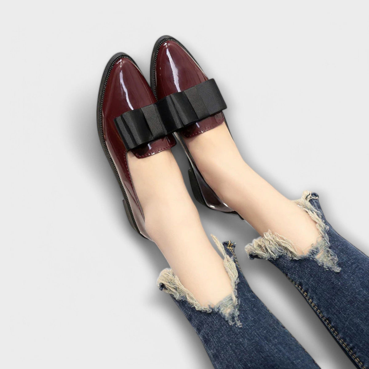 Serena Patent Bow Loafers