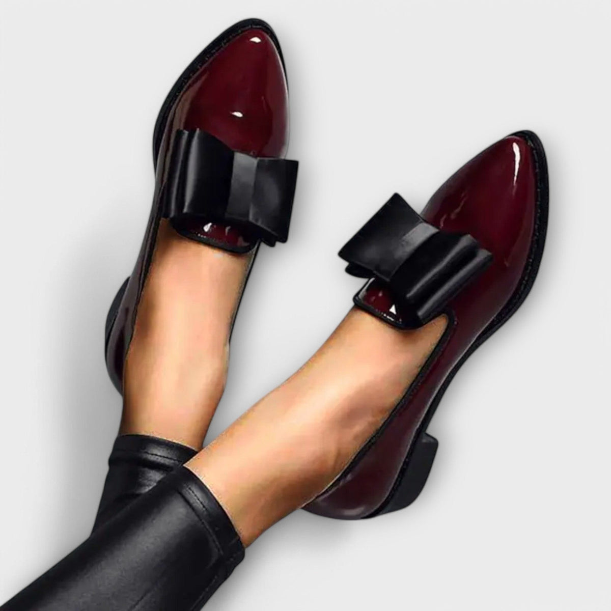 Serena Patent Bow Loafers