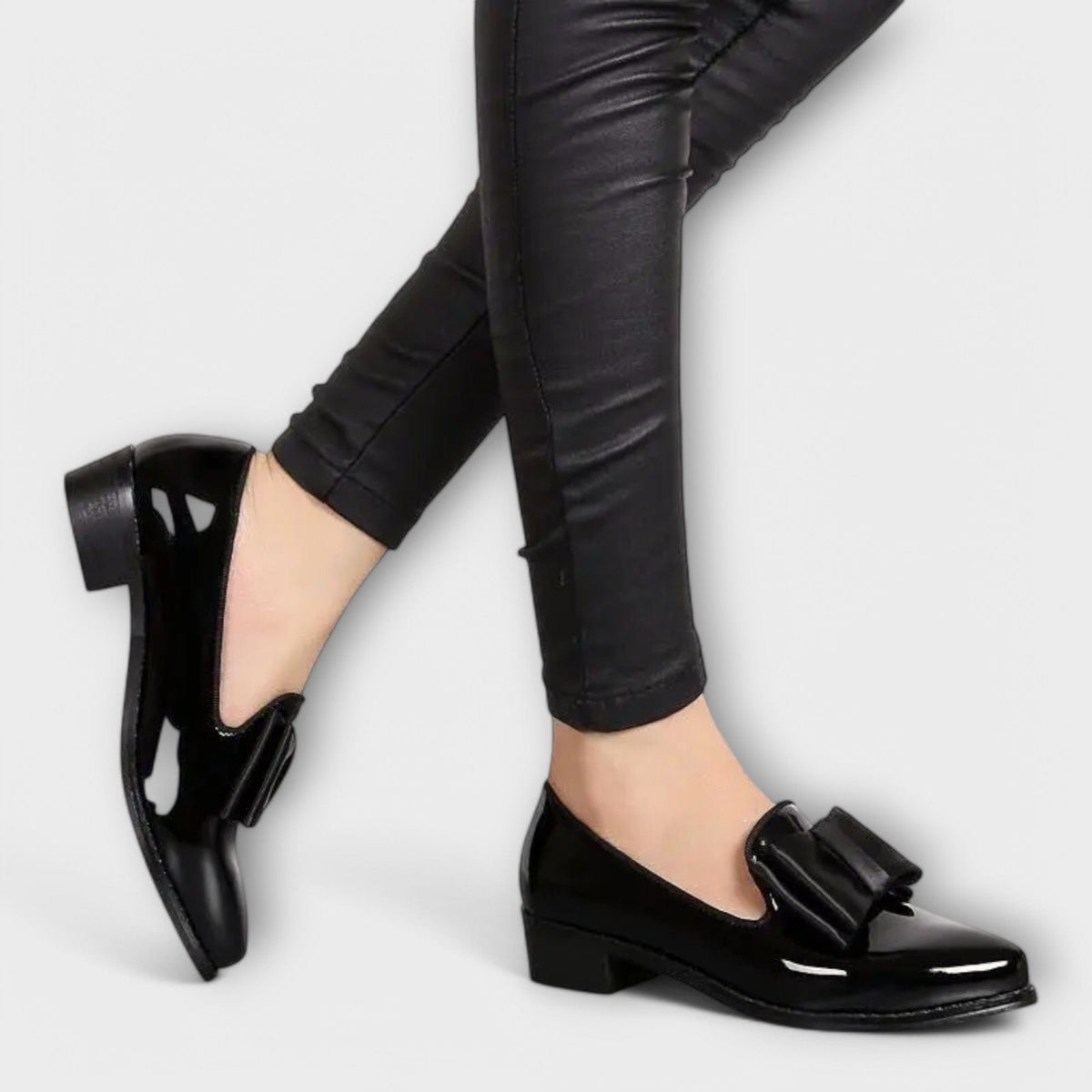 Serena Patent Bow Loafers