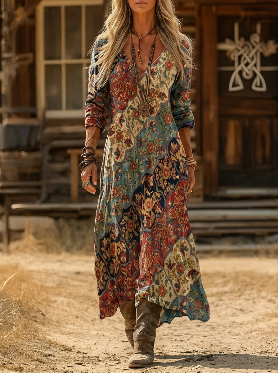 Wildflower Boho Maxi Dress