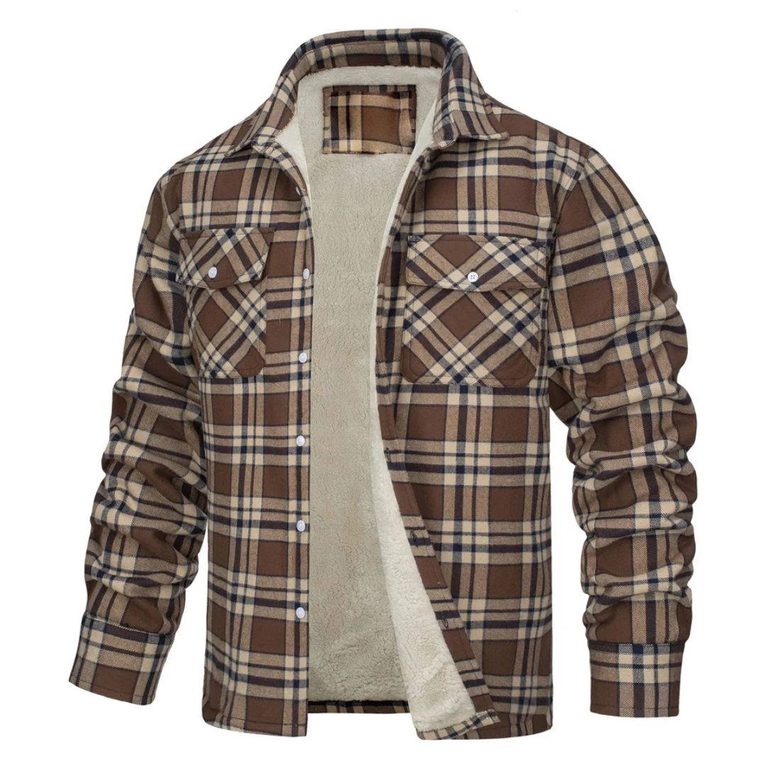 Alberto Sherpa-Lined Plaid Shirt Jacket