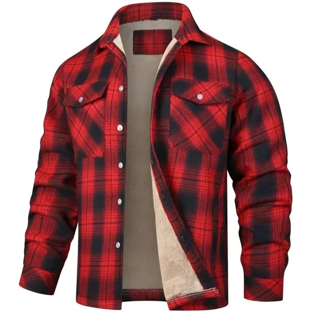 Alberto Sherpa-Lined Plaid Shirt Jacket