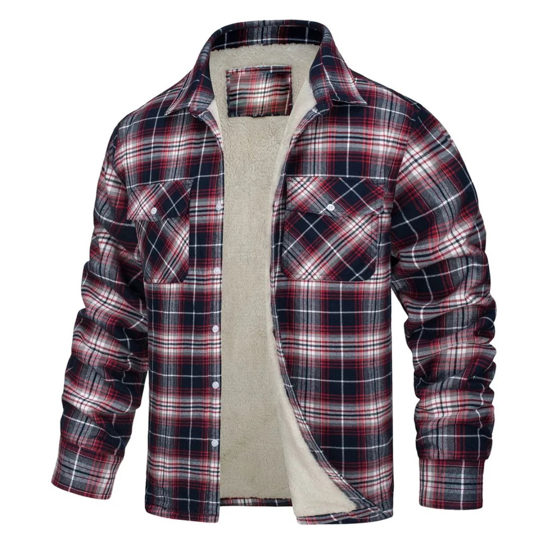 Alberto Sherpa-Lined Plaid Shirt Jacket