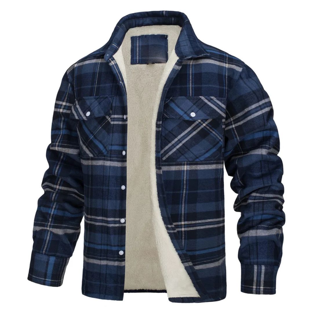 Alberto Sherpa-Lined Plaid Shirt Jacket